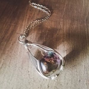 Long Garden Quartz Sterling Silver Necklace